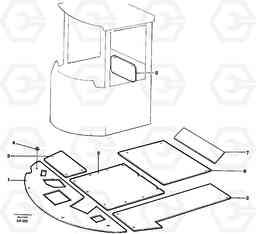 30211 Insulating matting. L90C VOLVO BM VOLVO BM L90C SER NO - 14304, Volvo Construction Equipment