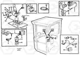 96499 Cable harness: Adjustableflow from hydraulic function 3. L90C VOLVO BM VOLVO BM L90C SER NO - 14304, Volvo Construction Equipment