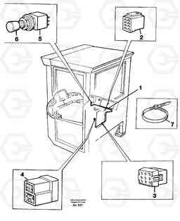 35813 Cable harness, boom suspension system. L90C VOLVO BM VOLVO BM L90C SER NO - 14304, Volvo Construction Equipment