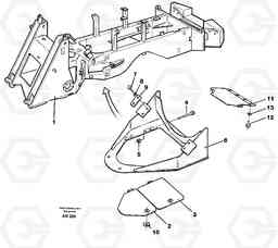 66387 Protecting plates. L90C VOLVO BM VOLVO BM L90C SER NO - 14304, Volvo Construction Equipment