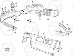 47157 Air ducts L120C VOLVO BM VOLVO BM L120C SER NO - 11318, Volvo Construction Equipment