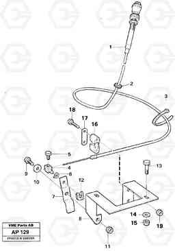 47224 Hand throttle L120C VOLVO BM VOLVO BM L120C SER NO - 11318, Volvo Construction Equipment