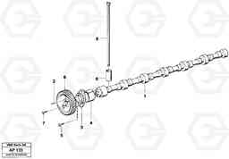 57060 Camshaft L120C VOLVO BM VOLVO BM L120C SER NO - 11318, Volvo Construction Equipment