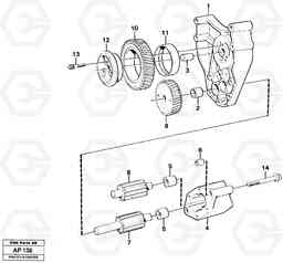 101013 Oil pump L120C VOLVO BM VOLVO BM L120C SER NO - 11318, Volvo Construction Equipment