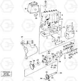 29204 Injection pump with drive L120C VOLVO BM VOLVO BM L120C SER NO - 11318, Volvo Construction Equipment