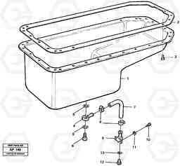 84979 Oil sump L120C VOLVO BM VOLVO BM L120C SER NO - 11318, Volvo Construction Equipment