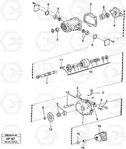 26029 Hydraulic pump L120C VOLVO BM VOLVO BM L120C SER NO - 11318, Volvo Construction Equipment