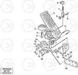 82419 Pedal L120C VOLVO BM VOLVO BM L120C SER NO - 11318, Volvo Construction Equipment