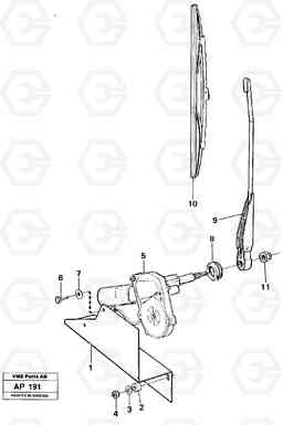 89935 Windshield wiper, rear L120C VOLVO BM VOLVO BM L120C SER NO - 11318, Volvo Construction Equipment