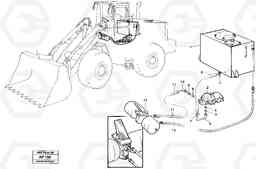 12293 Brake hoses Tank - pump - footbrake valve L120C VOLVO BM VOLVO BM L120C SER NO - 11318, Volvo Construction Equipment