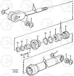 22832 Hydraulic cylinder L120C VOLVO BM VOLVO BM L120C SER NO - 11318, Volvo Construction Equipment