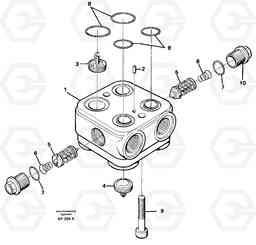 28446 Valve housing L120C VOLVO BM VOLVO BM L120C SER NO - 11318, Volvo Construction Equipment