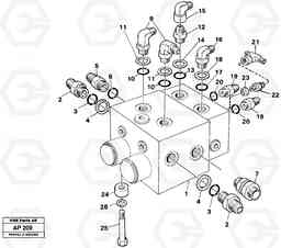 9298 Shift valve, assembly L120C VOLVO BM VOLVO BM L120C SER NO - 11318, Volvo Construction Equipment