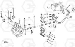 50979 Hydraulic system Feed line L120C VOLVO BM VOLVO BM L120C SER NO - 11318, Volvo Construction Equipment