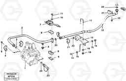 92331 Hydraulic system Return line L120C VOLVO BM VOLVO BM L120C SER NO - 11318, Volvo Construction Equipment