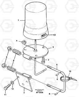 28845 Rotating beacon L120C VOLVO BM VOLVO BM L120C SER NO - 11318, Volvo Construction Equipment