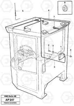 10936 Cable harness for radio L120C VOLVO BM VOLVO BM L120C SER NO - 11318, Volvo Construction Equipment