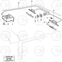 32371 Radio bracket L120C VOLVO BM VOLVO BM L120C SER NO - 11318, Volvo Construction Equipment