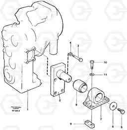 21769 Gear box housing with fitting parts L120C VOLVO BM VOLVO BM L120C SER NO - 11318, Volvo Construction Equipment