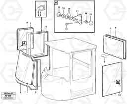 12561 Glass panes L120C VOLVO BM VOLVO BM L120C SER NO - 11318, Volvo Construction Equipment