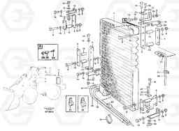 32363 Condenser for cooling agent R134a with fitting parts. L120C VOLVO BM VOLVO BM L120C SER NO - 11318, Volvo Construction Equipment