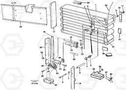 57772 Evaporator for cooling agent R134a with fitting parts. L120C VOLVO BM VOLVO BM L120C SER NO - 11318, Volvo Construction Equipment