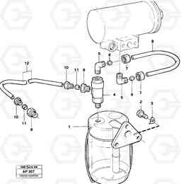 26025 Anti-freeze reservoir L120C VOLVO BM VOLVO BM L120C SER NO - 11318, Volvo Construction Equipment