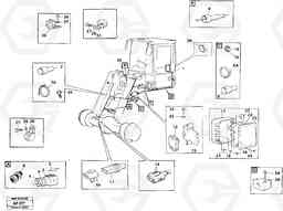 27214 Cable harness, front L120C VOLVO BM VOLVO BM L120C SER NO - 11318, Volvo Construction Equipment