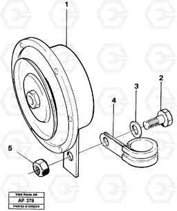 15218 Compressor horn L120C VOLVO BM VOLVO BM L120C SER NO - 11318, Volvo Construction Equipment