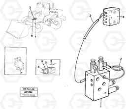 27215 Cable harness boom suspension system, front. L120C VOLVO BM VOLVO BM L120C SER NO - 11318, Volvo Construction Equipment