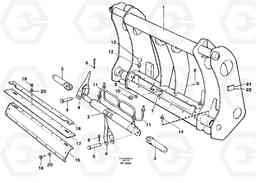 66966 Tool bar. L90C VOLVO BM VOLVO BM L90C SER NO - 14304, Volvo Construction Equipment