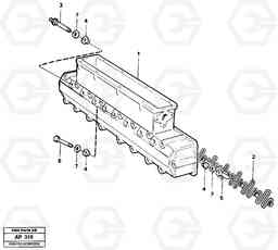 19884 Inlet manifold L120C VOLVO BM VOLVO BM L120C SER NO - 11318, Volvo Construction Equipment