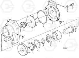 19891 Water pump L120C VOLVO BM VOLVO BM L120C SER NO - 11318, Volvo Construction Equipment