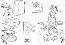 32353 Driver's seat. L120C VOLVO BM VOLVO BM L120C SER NO - 11318, Volvo Construction Equipment