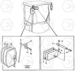 86807 Rear view mirror L120C VOLVO BM VOLVO BM L120C SER NO - 11318, Volvo Construction Equipment