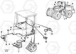 27222 Cable harness for central lubrication. L120C VOLVO BM VOLVO BM L120C SER NO - 11318, Volvo Construction Equipment