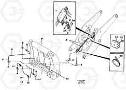 69753 Central lubrication for tool bar. L120C VOLVO BM VOLVO BM L120C SER NO - 11318, Volvo Construction Equipment