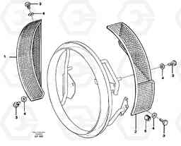 42245 Fan shroud L120C VOLVO BM VOLVO BM L120C SER NO - 11318, Volvo Construction Equipment