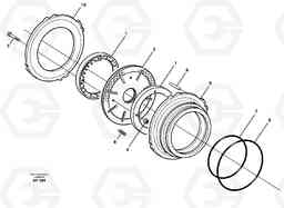 66923 Multi-disc brake, front L120C VOLVO BM VOLVO BM L120C SER NO - 11318, Volvo Construction Equipment