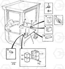 10932 Cable harness for forward and rear. L120C VOLVO BM VOLVO BM L120C SER NO - 11318, Volvo Construction Equipment