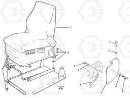 32352 Driver's seat, air suspensioned Isri L120C VOLVO BM VOLVO BM L120C SER NO - 11318, Volvo Construction Equipment