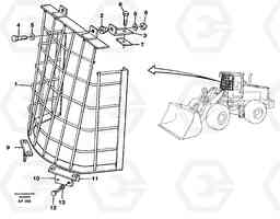 32357 Windshild guard for windshield. L120C VOLVO BM VOLVO BM L120C SER NO - 11318, Volvo Construction Equipment