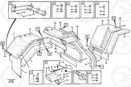 90491 Swing out rear mudguard L120C VOLVO BM VOLVO BM L120C SER NO - 11318, Volvo Construction Equipment