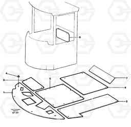 32350 Insulating matting. L120C VOLVO BM VOLVO BM L120C SER NO - 11318, Volvo Construction Equipment