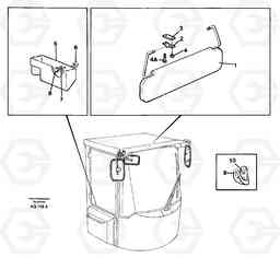 22082 Interior components L120C S/N 11319-SWE, S/N 61677-USA, S/N 70075-BRA, Volvo Construction Equipment