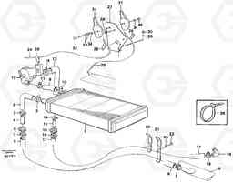 85498 Radiator and control L120C S/N 11319-SWE, S/N 61677-USA, S/N 70075-BRA, Volvo Construction Equipment