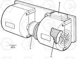 28947 Fan L120C S/N 11319-SWE, S/N 61677-USA, S/N 70075-BRA, Volvo Construction Equipment