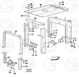 59641 Engine cover L120C S/N 11319-SWE, S/N 61677-USA, S/N 70075-BRA, Volvo Construction Equipment