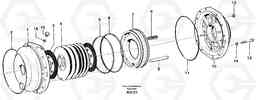 55231 Parking brake L120C S/N 11319-SWE, S/N 61677-USA, S/N 70075-BRA, Volvo Construction Equipment