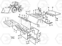 89222 Mud guards L120C S/N 11319-SWE, S/N 61677-USA, S/N 70075-BRA, Volvo Construction Equipment